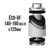 VF ECO activated carbon filter 140-190 m3/h, 125 mm